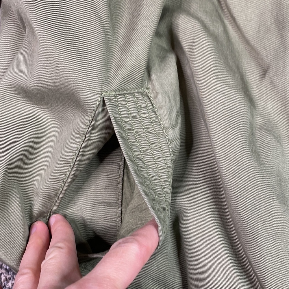 Gap Drapey Drawstring Army Green Lyocell Jacket S… - image 4